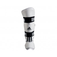 Защита голени и стопы для тхэквондо Adidas WTF Shin Instap Pad Protector белая adiTSP02