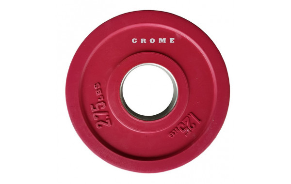 Диск олимпийский d51мм Grome Fitness WP012 1,25 кг 600_380