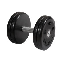 Гантель классик с вращающейся ручкой хром 21 кг MB Barbell MB-FdbEM-B21