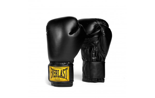 Перчатки тренировочные Everlast 1910 Classic PU 16oz P00003350 черный 600_380