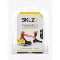 Желтые эластичные ленты сопротивления SKLZ Mini Bands Yellow, набор из 10 шт APD-M-YLW