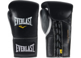 Перчатки боевые Everlast Powerlock 10oz черный/серый