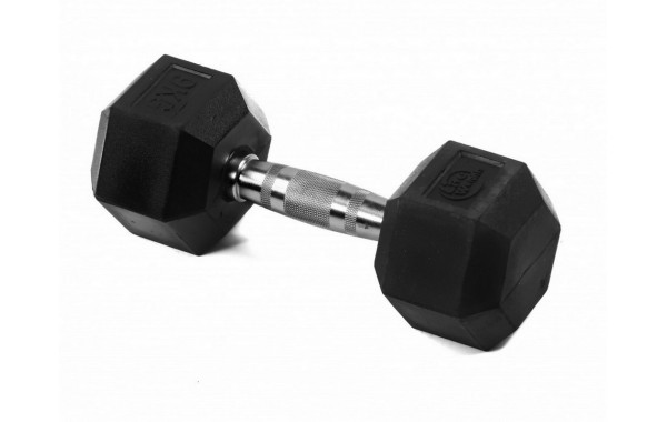 Гантель гексагональная обрезиненная 9кг Lite Weights 3185LW 600_380