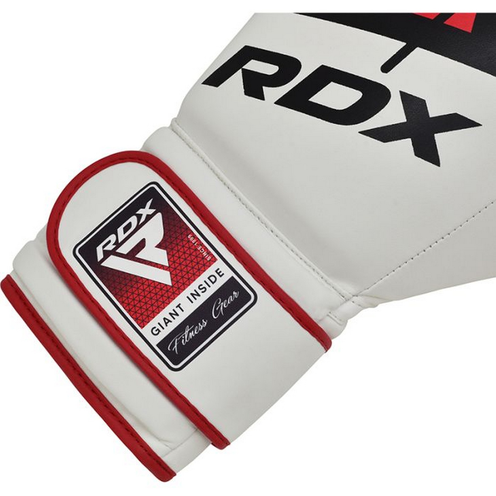 Перчатки тренировочные RDX BGR-F7R-14oz белый\красный 2000_2000