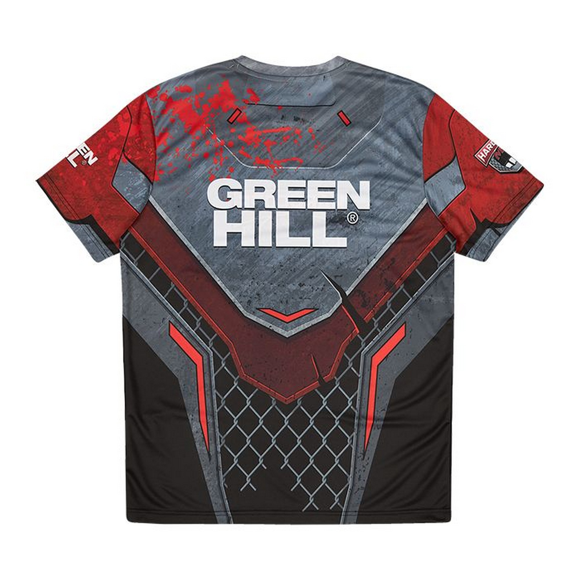 Футболка Green Hill Hardcore MMA TSH-10570 красно-черный 2000_2000