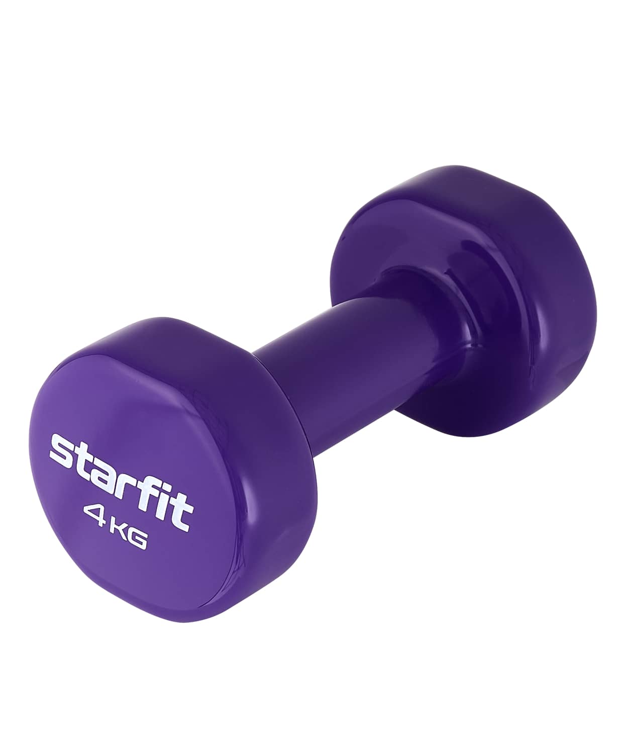 Гантель виниловая Star Fit DB-101 4 кг, фиолетовый. 1230_1476