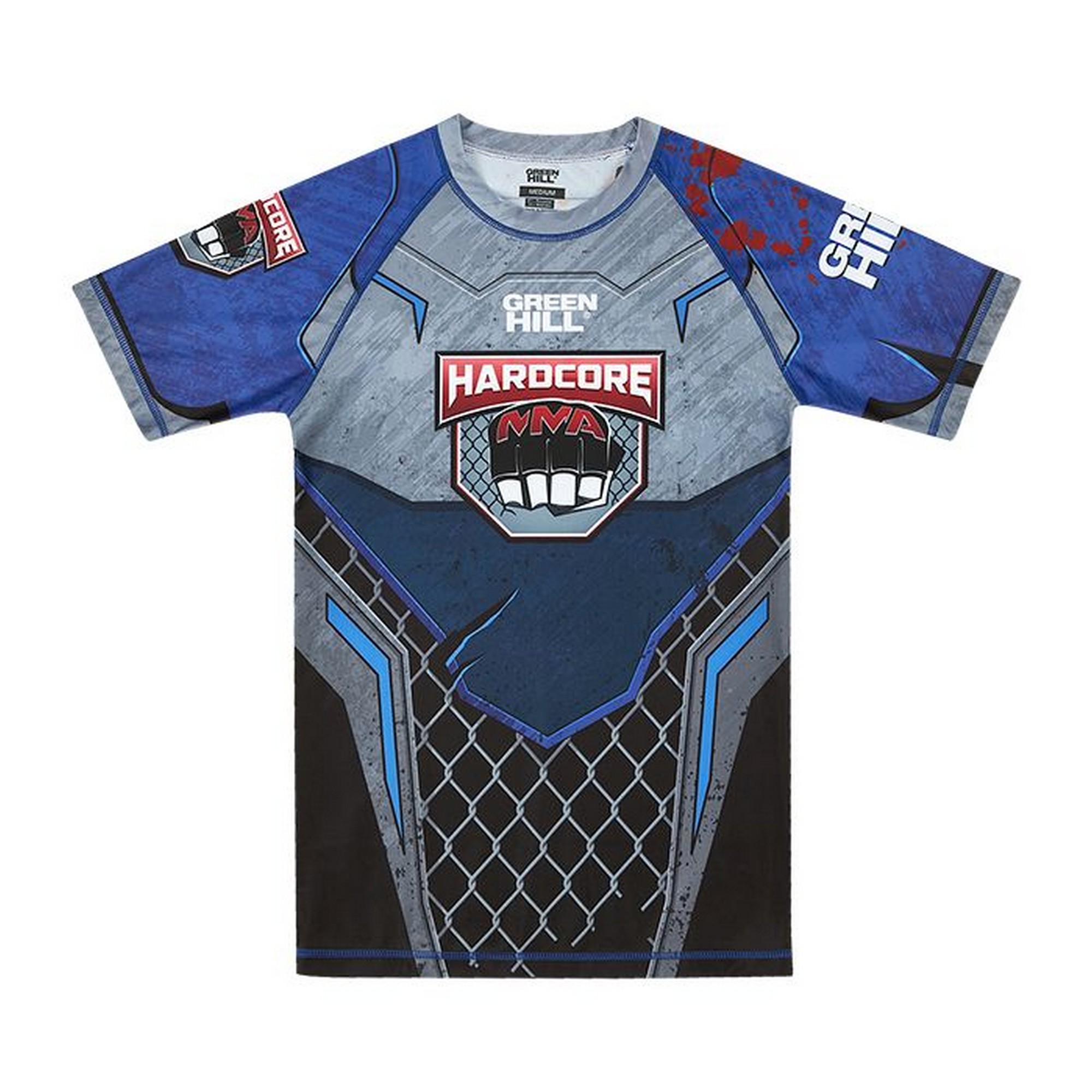 Рашгард Green Hill Rash Guard Hardcore RGI-10569 черно-синий 2000_2000