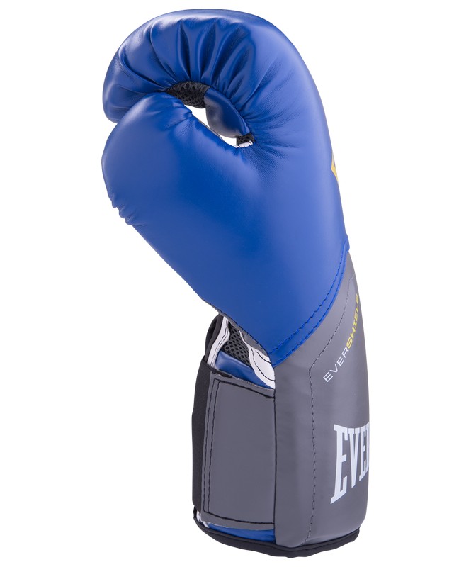 Перчатки боксерские Everlast Pro Style Elite 2214E, 14oz, к/з, синий 665_800