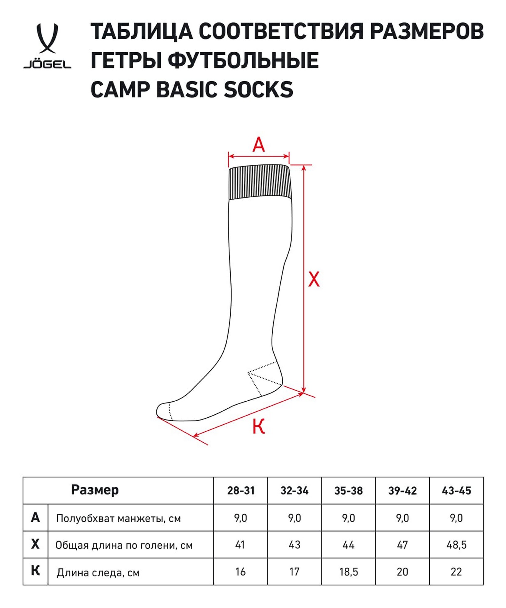 Гетры футбольные Jogel Camp Basic Socks, синий\серый\белый 1663_2000