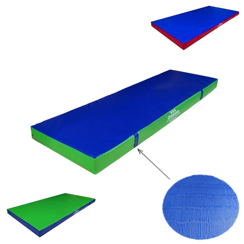 Мат гимнастический 200х50х10см винилискожа-антислип (холлослеп/холлофайбер) Dinamika ZSO-001321 800_800