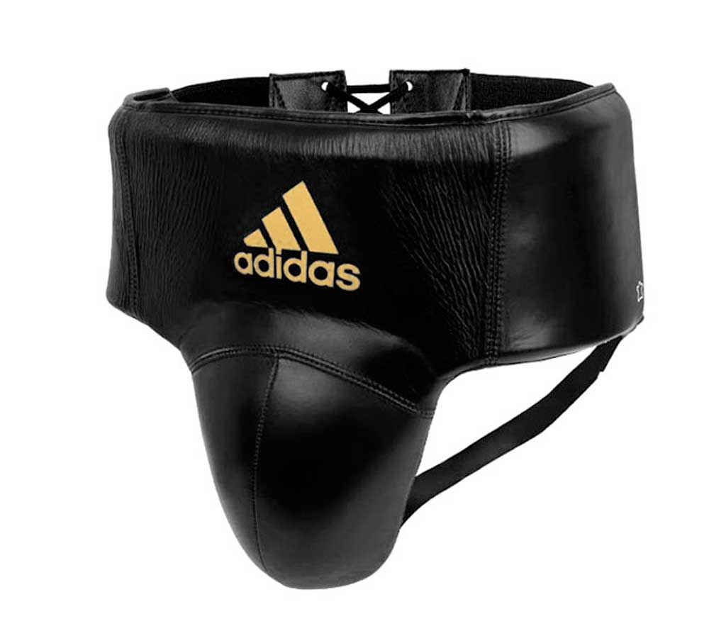 Защита паха мужская Adidas AdiStar Pro Groin Guard черно-золотая 1000_890