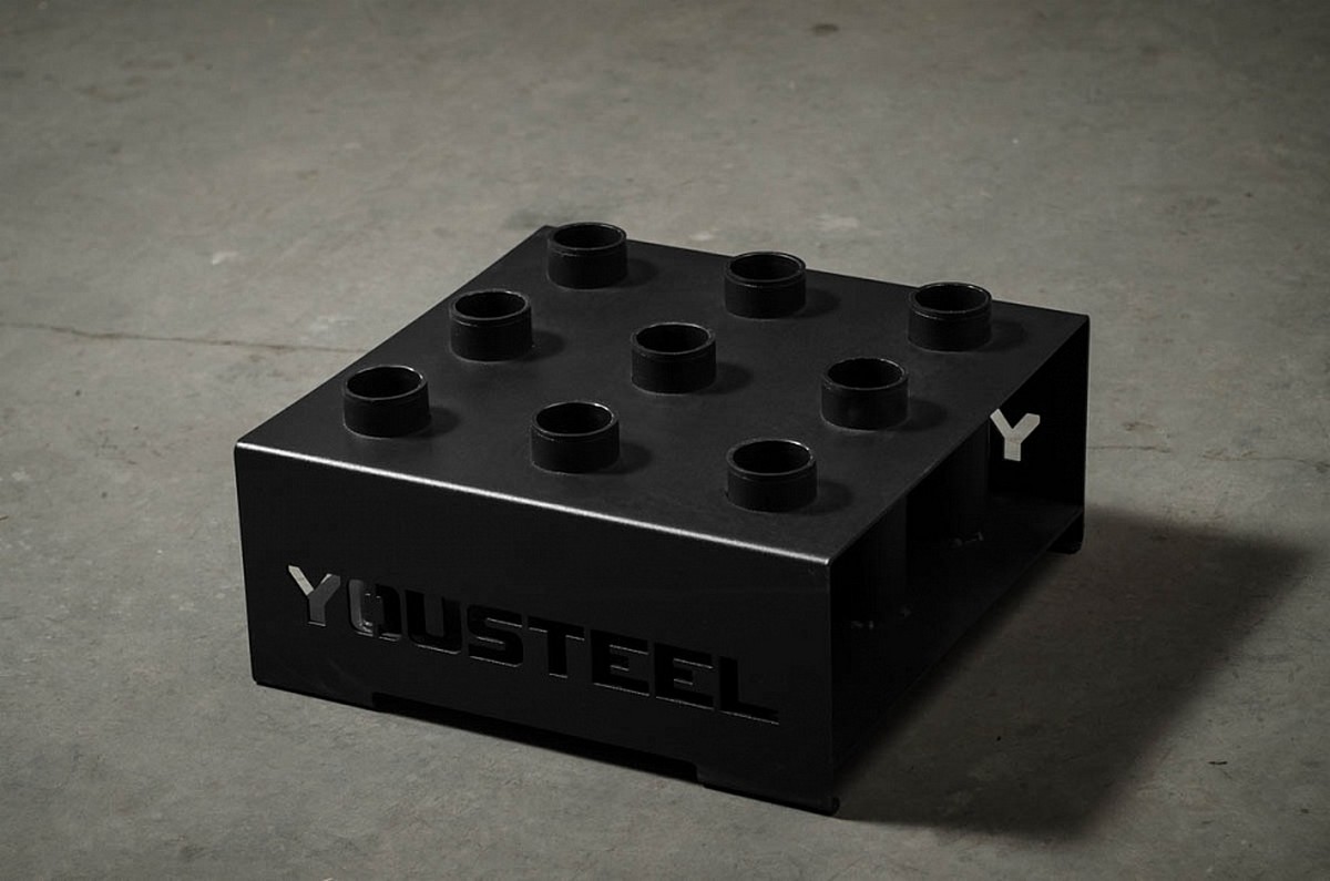 Подставка YouSteel Barbell Holder для хранения 9ти грифов 1200_795